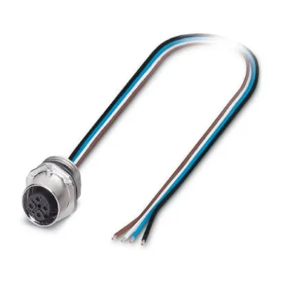 PHOENIX CONTACT SACC-E-FS-4CON-M16/0,5 | M12 4-polig Buchse | 0,5m TPE | IP67 | 250V 4A