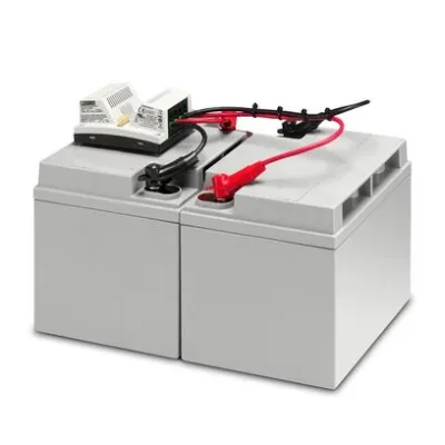 PHOENIX Energiespeicher Akkupack UPS-BAT/PB/24DC/40AH | 24V Blei | 40000mAh | Schnellladefähig | 199x333x173mm