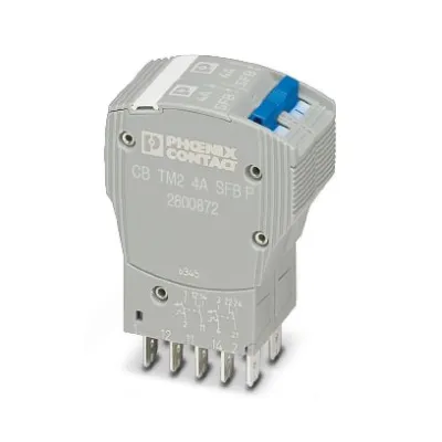 PHOENIX CONTACT Geräteschutzschalter CB TM2 4A SFB P | 2800872 | thermomagnetisch 2-polig | steckbar | 80V | 4A | grau