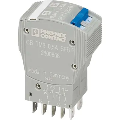 PHOENIX CONTACT Geräteschutzschalter CB TM2 4A SFB P | 2800872 | thermomagnetisch 2-polig | steckbar | 80V | 4A | grau