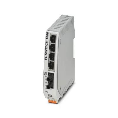 Phoenix Contact Ethernet Switch 1085179 FL SWITCH 1004N-FX ST | 4 RJ45 Ports | 1 LWL ST Port | IP30 | unmanaged