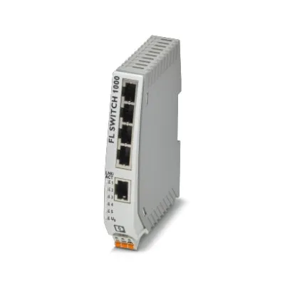 PHOENIX CONTACT Industrial Ethernet Switch FL SWITCH 1005N | 5x RJ45 10/100 Mbps | unmanaged | IP30 | Hutschiene