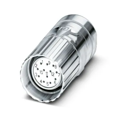 PHOENIX CONTACT Rundsteckverbinder Buchse CA-17S1N8A8008 | M23 | 17-polig | Crimp | gerade | Kabel 10–14,5 mm | IP67