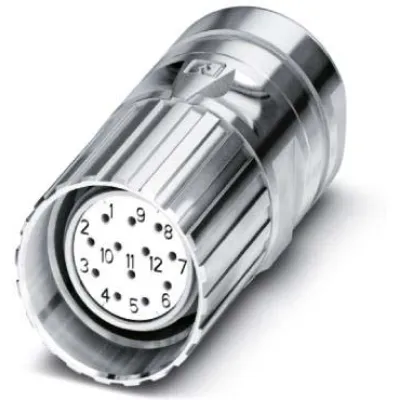 PHOENIX CONTACT Rundsteckverbinder Buchse CA-17S1N8A8008 | M23 | 17-polig | Crimp | gerade | Kabel 10–14,5 mm | IP67