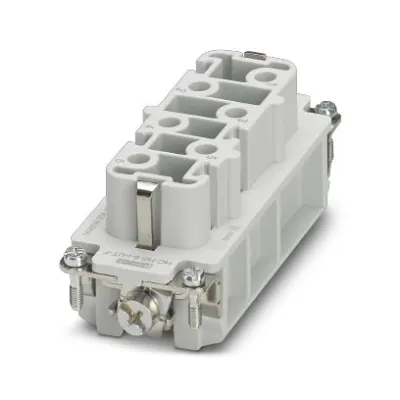 PHOENIX CONTACT Kontakteinsatz HC-HS06-I-UT-F 1406530 | Buchse 6+PE | Schraubanschluss | 41A 400V | 34x34x84,5mm