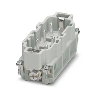 PHOENIX CONTACT Kontakteinsatz HC-HS06-I-UT-M 1406531 | 6+PE | Stift | Schraubanschluss | 41A | 400V | Thermoplast
