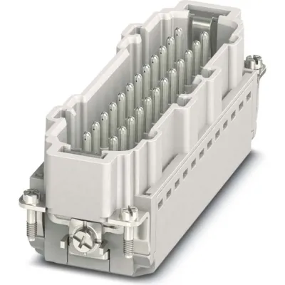 PHOENIX CONTACT Kontakteinsatz HC-B 24-I-PT-M 1407736 | 24+PE Stift | 16A 500V | Push-in | Thermoplast | -40 bis 125°C