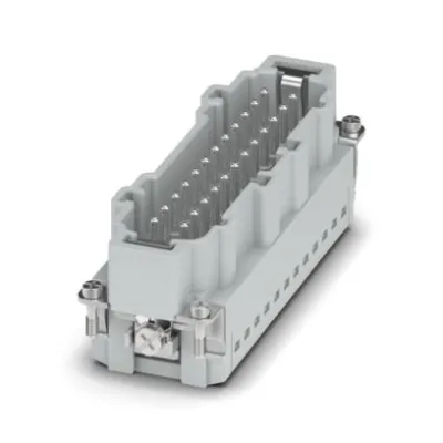 PHOENIX CONTACT Kontakteinsatz HC-B 24-I-PT-M 1407736 | 24+PE Stift | 16A 500V | Push-in | Thermoplast | -40 bis 125°C