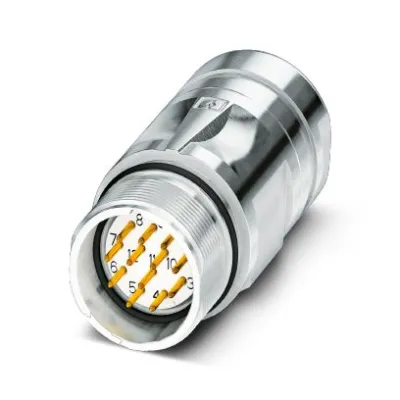 PHOENIX CONTACT M23 Rundsteckverbinder CA-12P1N129007 | 12-polig | Stift | Löt | Kabel 6-10mm | geschirmt | SPEEDCON