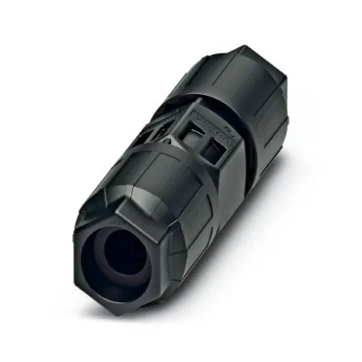 PHOENIX CONTACT Leitungsverbinder QPD C 2PE1,5 2X4-9 BK 1414700 | 3-polig | 690V | 17,5A | QUICKON | IP66 | schwarz