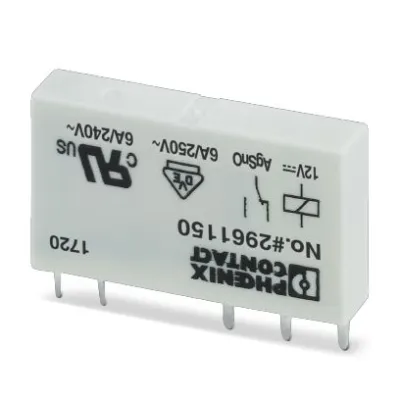 PHOENIX CONTACT Miniaturrelais REL-MR-12DC/21 2961150 | 1 Wechsler 12V DC | steckbar | 1W | 5x28x15mm
