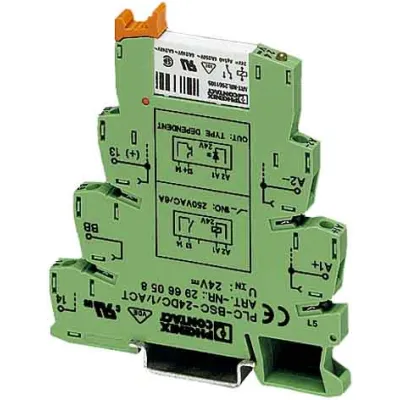 PHOENIX CONTACT Relaismodul PLC-RSC-24DC/1/ACT | Miniaturrelais 1 Schließer | 24V DC | LED | Schraubanschluss | IP20