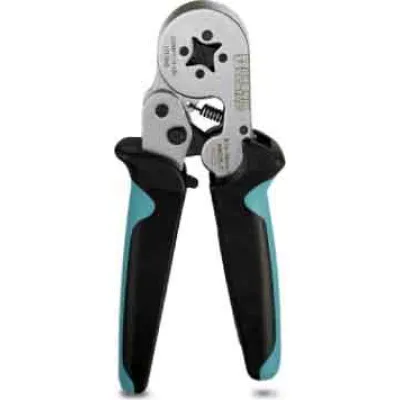 Phoenix Contact Presszange CRIMPFOX 10S 1212045 | für Aderendhülsen 0,14–10 mm² | Vierkant-Crimp | mechanisch | schwarz
