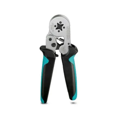 Phoenix Contact Presszange CRIMPFOX 10S 1212045 | für Aderendhülsen 0,14–10 mm² | Vierkant-Crimp | mechanisch | schwarz