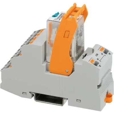 PHOENIX CONTACT Relaismodul RIF-2-RPT-LV-24AC/4X21 | Schaltrelais 24V AC | 4 Wechsler | LED-Anzeige | IP20 | 31x96x75mm