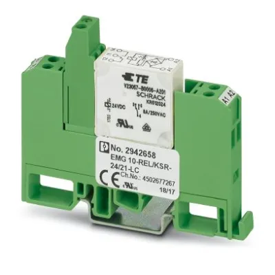 Phoenix Contact Relaismodul EMG 10-REL/KSR-24/21-LC 2942658 | 1 Wechsler | 24V AC/DC | Schraubanschluss | LED | 10,6mm