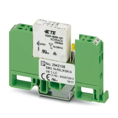 PHOENIX CONTACT Relaismodul EMG 10-REL/KSR-G 24/1-LC | 1 Schließer | 24V DC | LED | Schraubanschluss | IP20