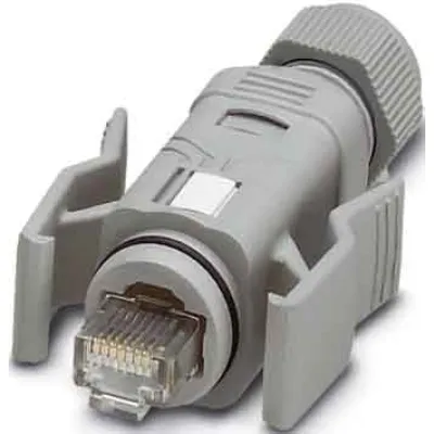 PHOENIX CONTACT RJ45-Steckverbinder VS-08-RJ45-5-Q/IP67 | Cat5e | 8-polig | IP67 | IDC-Schnellanschluss | verkehrsgrau