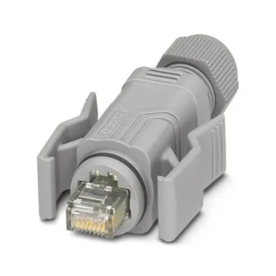 PHOENIX CONTACT RJ45-Steckverbinder VS-08-RJ45-5-Q/IP67 | Cat5e | 8-polig | IP67 | IDC-Schnellanschluss | verkehrsgrau