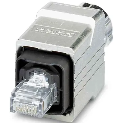 PHOENIX CONTACT RJ45-Steckverbinder 1405141 | IP67 | CAT5e | Push-Pull | Metallgehäuse | 4-polig | AWG 26-22