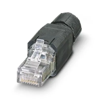 PHOENIX CONTACT RJ45-Steckverbinder VS-08-RJ45-5-Q/IP20 1658008 | Cat5E | 8-polig | 1 GBit/s | IDC | AWG 26–22 | IP20