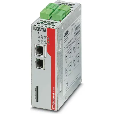 PHOENIX CONTACT FL MGUARD RS4000 TX/TX VPN | 2200515 | Firewall | VPN | 10/100 MBit/s | SD-Kartenslot | Hutschiene