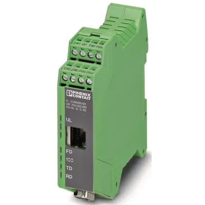 PHOENIX CONTACT Schnittstellenwandler FL COMSERVER UNI 2313452 | RS-232/422/485 | Ethernet | 10/100 Mbit/s | Tragschiene