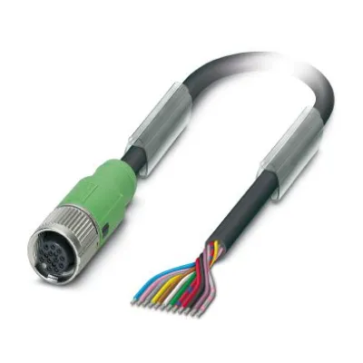 PHOENIX CONTACT Sensor-Aktor-Kabel SAC-12P-10,0-PUR/FS | 12-polig | M12 Female gerade | 10m | PUR halogenfrei | IP65