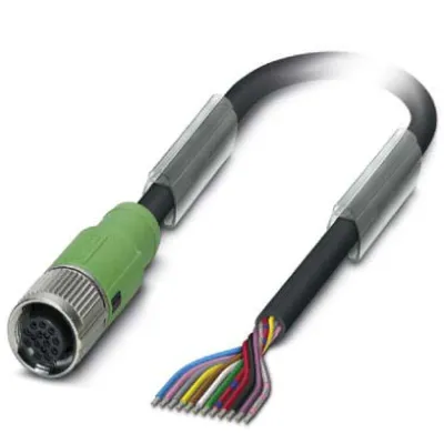 PHOENIX CONTACT Sensor-Aktor-Kabel SAC-12P-10,0-PUR/FS | 12-polig | M12 Female gerade | 10m | PUR halogenfrei | IP65