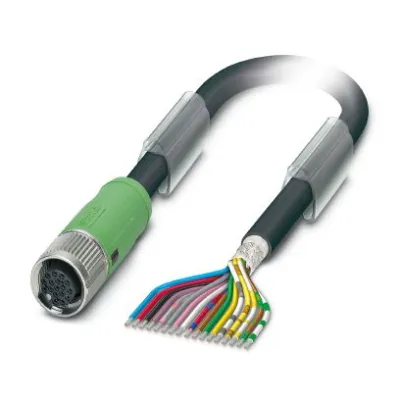 PHOENIX CONTACT Sensor-Aktor-Kabel SAC-17P-5,0-35T/FS | 17-polig | M12 Female | 5m | geschirmt | IP65 | halogenfrei