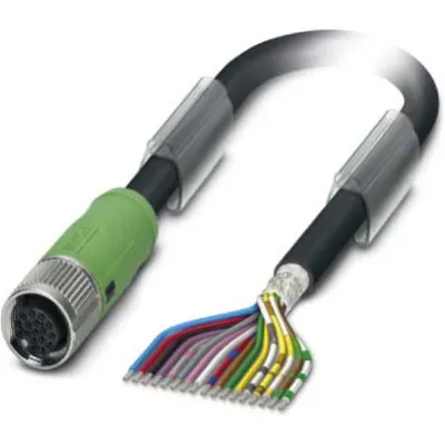 PHOENIX CONTACT Sensor-Aktor-Kabel SAC-17P-5,0-35T/FS | 17-polig | M12 Female | 5m | geschirmt | IP65 | halogenfrei