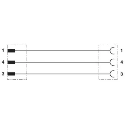 Phoenix Contact Sensor-/Aktor-Kabel SAC-3P-M8M #1500237 | 3-polig | M8 Stecker/Buchse | 2m | PUR | IP65 | schwarzgrau