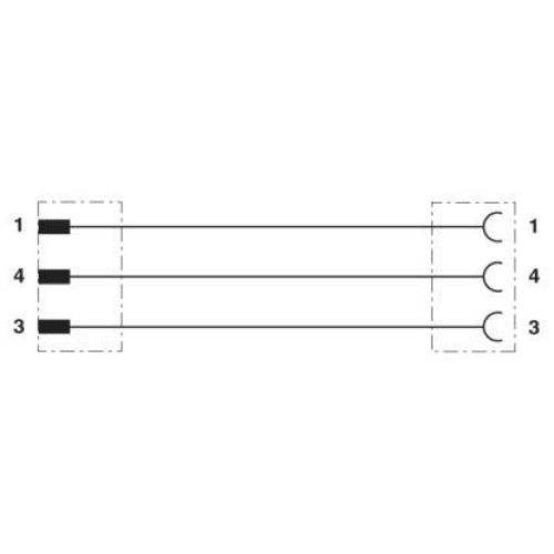 Bild: PHOENIX C. Sensor-/Aktor-Kabel 3-pol.RA SAC-3P-M 8M #1693319