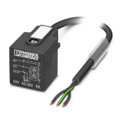 PHOENIX CONTACT Sensor-Aktor-Kabel SAC-3P-3,0-PUR/A-1L-Z | 3-polig | 3m | Ventilstecker A | LED | IP65 | halogenfrei