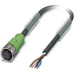 PHOENIX C. Sensor-/Aktor-Kabel Buchse M SAC-4P-15,0PUR/M12FS