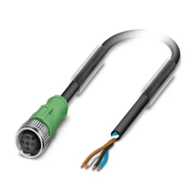 PHOENIX CONTACT Sensor-Aktor-Kabel SAC-4P-10,0-PVC/M12FS | M12 Stecker | 4-polig | 10m | PVC Schwarz | IP65