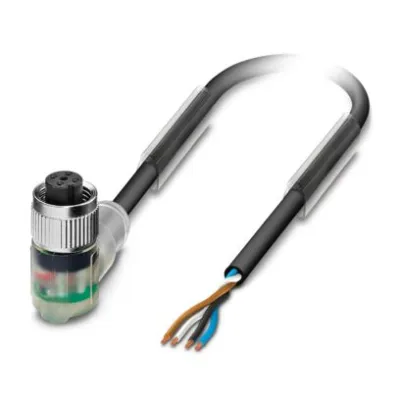 PHOENIX CONTACT Sensor-Aktor-Kabel SAC-4P-10,0-PVC/M12FR-3L | M12 Buchse abgewinkelt | 4-polig | 10m | PVC | IP65