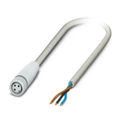 PHOENIX CONTACT Sensor-Aktorkabel SAC-3P-10,0-600/M8F 1406480 | 3-polig | 10m | M8 Buchse gerade | halogenfrei | grau