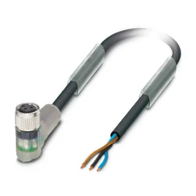 PHOENIX CONTACT Sensor-Aktorkabel SAC-3P-10,0 | M8 Buchse gewinkelt | 3-polig | 10m | PUR halogenfrei | IP65