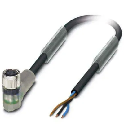 PHOENIX CONTACT Sensor-Aktorkabel SAC-3P-10,0 | M8 Buchse gewinkelt | 3-polig | 10m | PUR halogenfrei | IP65