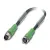 Bild: PHOENIX CONTACT Sensor-Aktor-Kabel SAC-3P-M8MS/0,3-PUR/M8FS | 3-polig | M8 Stecker | 0,3m | IP65 | PUR | schwarzgrau