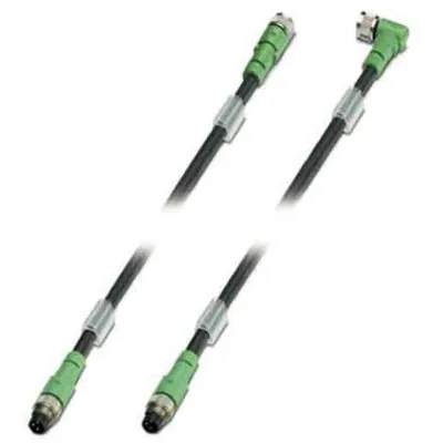 PHOENIX CONTACT Sensor-Aktor-Kabel SAC-3P-M8MS/0,3-PUR/M8FS | 3-polig | M8 Stecker | 0,3m | IP65 | PUR | schwarzgrau