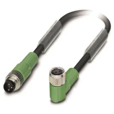 PHOENIX CONTACT Sensor-Aktor-Kabel SAC-3P-M8MS/1,5-PUR/M8FR | M8 Stecker/Buchse | 3-polig | 1,5m | IP65 | halogenfrei