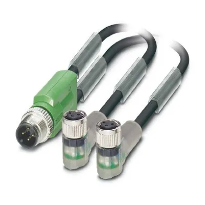PHOENIX CONTACT Sensor-Aktorkabel SAC-3P | 3-polig | M12 Stecker auf M8 Buchse | 3m | PUR | LED | IP65