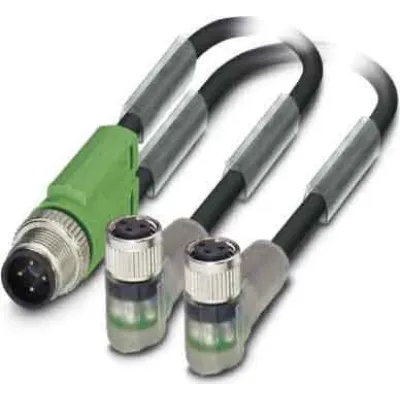 PHOENIX CONTACT Sensor-Aktorkabel SAC-3P | 3-polig | M12 Stecker auf M8 Buchse | 3m | PUR | LED | IP65