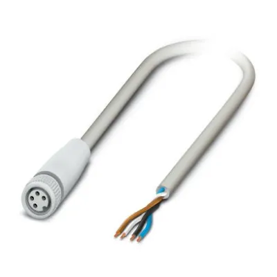 PHOENIX CONTACT Sensor-Aktor-Kabel SAC-4P-1,5-600/M8F | 4-polig | M8 Buchse | 1,5m | halogenfrei | IP65 | grau