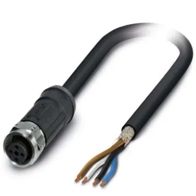 PHOENIX CONTACT Sensor-Aktorkabel SAC-4P-5,0-28X/M12F | 4-polig | 5m | M12 Buchse | geschirmt | halogenfrei