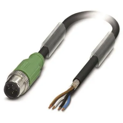 PHOENIX CONTACT Sensor-Aktor-Kabel SAC-4P-M12MS/10,0-PUR SH | 4-polig | M12 Stecker | geschirmt | 10m | PUR