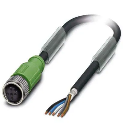 PHOENIX CONTACT Sensor-Aktor-Kabel SAC-5P-1,5-PUR/M12FS | 5-polig | M12 Buchse | geschirmt | 1,5m | IP65 | PUR