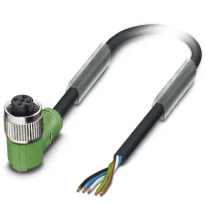 PHOENIX CONTACT Sensor-Aktorkabel SAC-5P-5,0-PVC/M12FR 1415688 | 5-polig | 5m | M12 Buchse abgewinkelt | PVC | schwarz